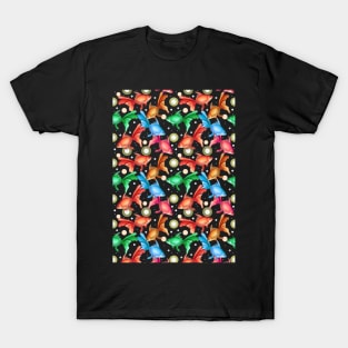 Colorful fishes seamless pattern T-Shirt